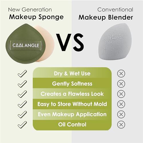 Makeup Blender Sponges, Latex-Free, 5Pc Set - Liquid Foundation & Powder