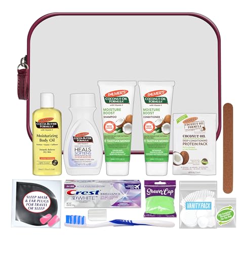 Women's 15-Pc Travel Toiletry Kit with Palmer's Hair, Face & Body