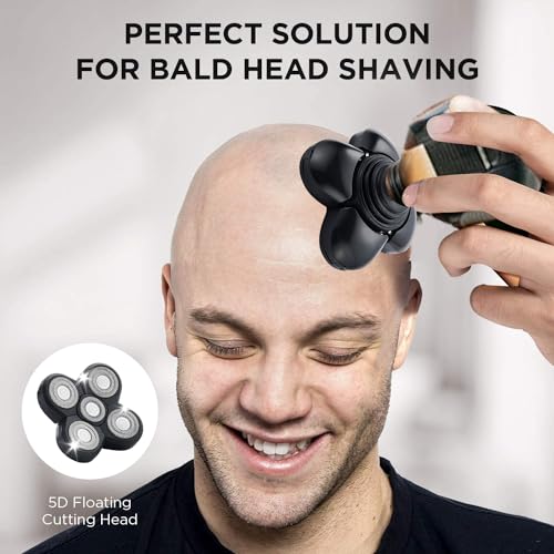 3PCS Shaver Replacement Blades Compatible with Freedom Bald Men Head Shaver Kit,5 Blade for Bald Men Head and Face Electric Razor Replacement