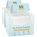 Fygrip Disposable Face Towels 2-Pack, 100 Count 10"x12" Viscose