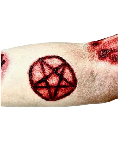 Halloween Scar Temporary Tattoos, 3D Waterproof Zombie Wound Stickers (30 Pack)