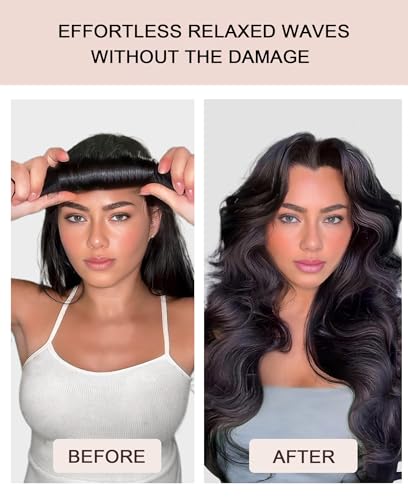 Heatless Curls Overnight Velvet Rods - Jumbo Hair Rollers Set for Long Hair
