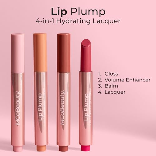 MCoBeauty Lip Plump 4-in-1 Hydrating Lacquer - Emily Mauve