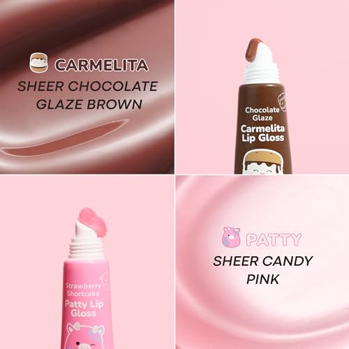 TONYMOLY x Squishmallows Lip Gloss Duo – 2pc Hydrating Keychain Set