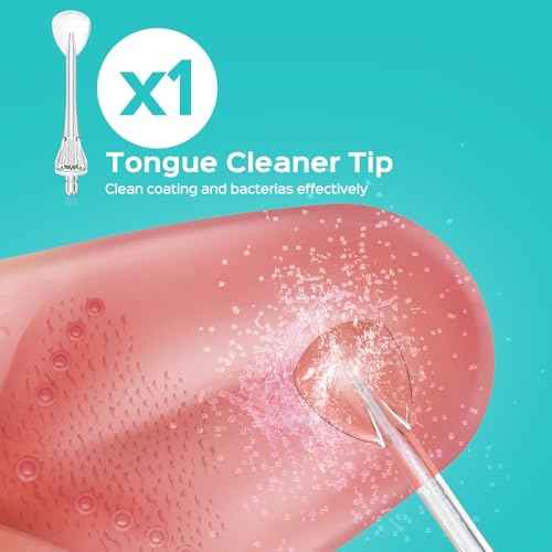 COSLUS Original Water Flosser Replacement Tips: Replacement Heads Compatible with COSLUS, Aquasonic, Nicwell, Oralfree, WELLFINE, Hangsun, Tovendor Water Dental Pick, Flosser Accessory, 5 Mix Jet Tips
