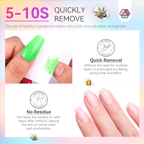 SAVILAND Quick-Dry Neon Nail Polish Set 12+2 Colors – Non-Gel Base & Top Coat