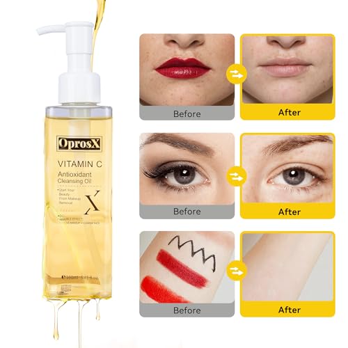 Vitamin C Cleansing Oil Antioxidant Oil Cleanser Anti-Aging Moisturizing For Face Daily Makeup Remove 160ml (5.41fl.oz)