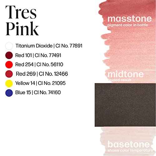 Perma Blend Tres Pink - Medium Pink Tattoo Ink for Permanent Makeup - Lip Blush Microblading Ink to Enhance Lip Color - Lip Blushing & Lip Tattoo Supplies - Vegan (0.5 oz)