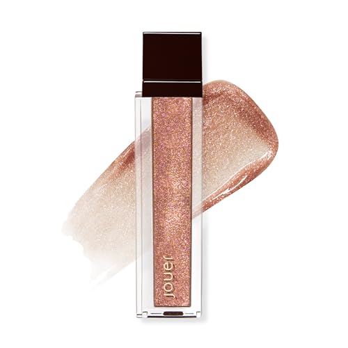 Jouer Long Wear Lip Topper - Lip Gloss - Moisturize & Nourish Lips - Non-Stick Shimmer - Skin Protecting Formula - Vanilla Flavor - Paraben, Gluten, & Cruelty Free?- Vegan Friendly