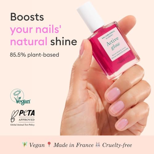 Manucurist Active Glow Blueberry Strengthening Nail Polish - Cool-Rose
