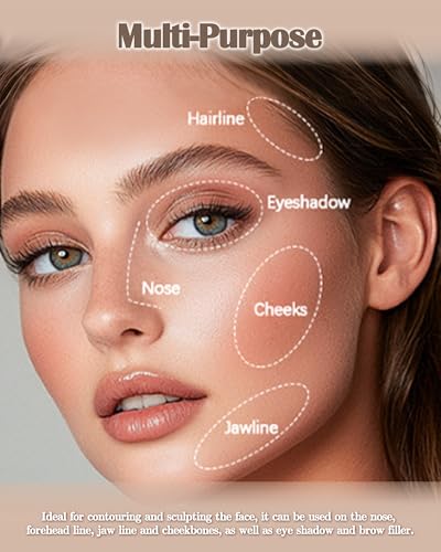 Cool Toned Contour Palette - Matte Face Sculpting Powder with Brush