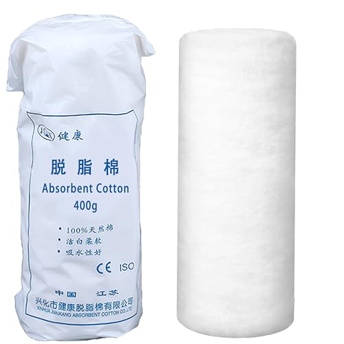 400g White Pure Cotton Roll, Absorb Well, Super Soft,Multipurpose for Makeup Removal,Wound Care£¬Applying Lotion or Powder,Nail Polish, Beauty Baby Care Pure Cotton Rolls£¬for Everyday Household Use