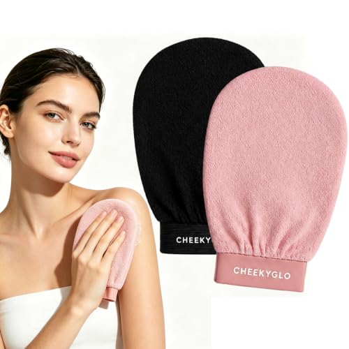 CheekyGlo Korean Exfoliating Glove for Sensitive Skin (2-Pack)
