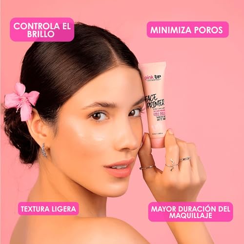 PINK UP Face Primer |Prepares skin for makeup | Matte finish with porcelain effect | Extends the duration of makeup | Minimizes enlarged pores | Mod PKF500