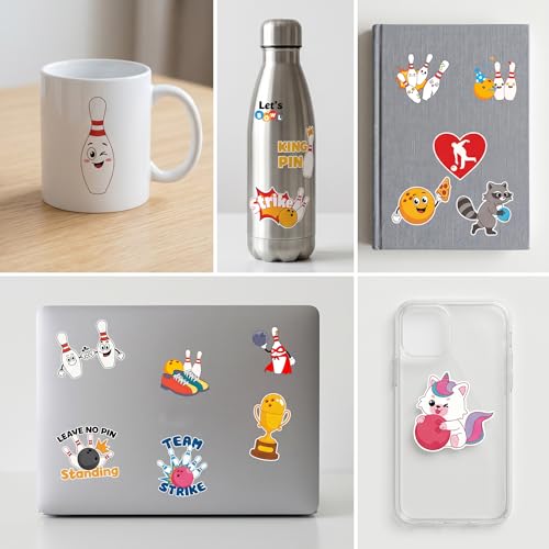 96 PCS Bowling Ball Temporary Tattoos for Kids