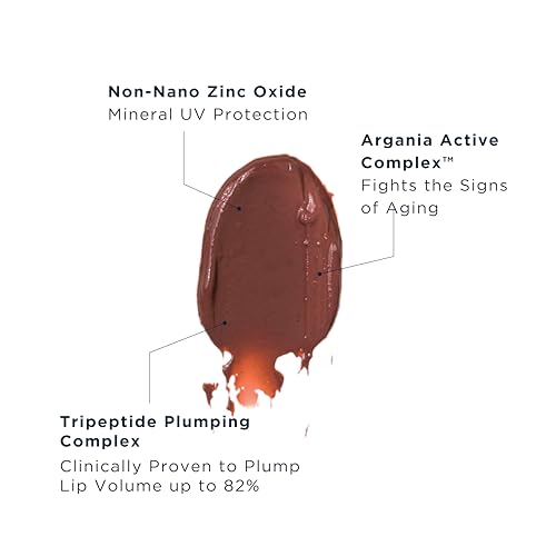 FR? Plump Me Peptide Lip Tint SPF 30 (Cassis) ? 4-in-1 Plumping & Hydrating Mineral SPF 30 Lip Tint with 100% Non-Nano Zinc Oxide, Clean, Vegan Lip Care