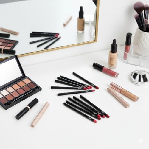 Nabi Lip Liner Pencil Set 12 Brown Shades