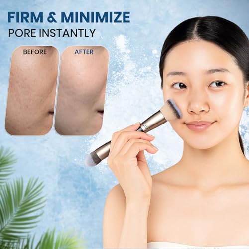 Club Suppin Translucent Pressed Powder Foundation + Overnight Skincare, Finishing Powder Makeup & Face Powder with Amino Acids, Shea Butter& Aloe, 24H Long-Lasting Japanese Skincare, WHITE, 2EA