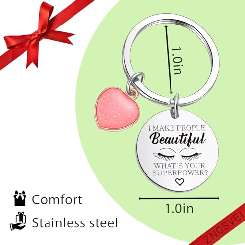 Lashes Keychain – Eyelash Artist Gift for Makeup Lovers