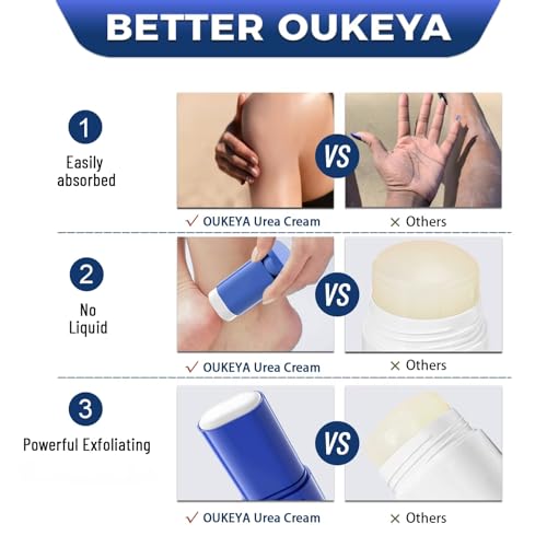 OUKEYA 60% Urea Cream Stick with 2% Salicylic Acid - For Dry Skin