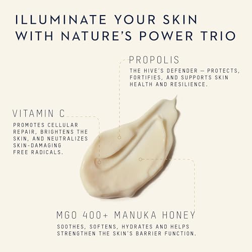Manuka Health Hydrating Hand Cream with Vitamin C, Manuka Honey &Propolis ? 50 ml / 1.69 oz ? Natural Hand Cream for Dry Cracked Hands, Hydrates, Protects & Supports Skin Health