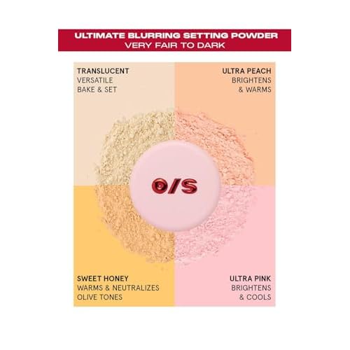 One Size Ultimate Blurring Setting Powder Full Size - Ultra Pink - for Fair to Medium Skin Tones