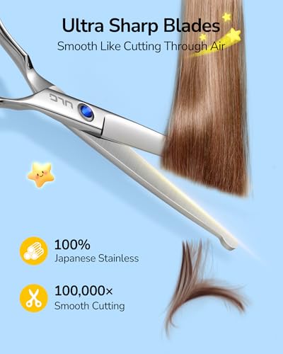 ULG Kids Hair Cutting Scissors 6.5" | Safety Round-Tip