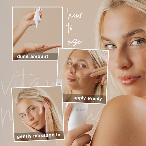 Hair Craft Co. Vitamin C Moisturizer for Face 1.7oz ? Brightening Face Cream/Lotion for Radiance - Fight Aging and Wrinkles - All Skin Types - 30 Day Supply