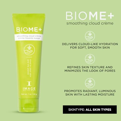 IMAGE Skincare, BIOME+ Smoothing Cloud Cr?me, Microbiome Friendly Face Night Cream, Supports Skin Moisture Barrier