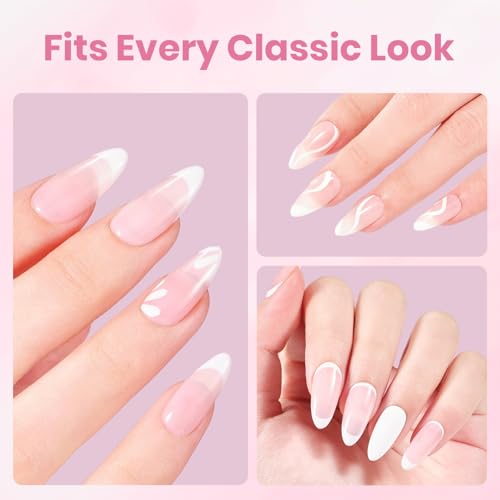 Beetles HEMA-Free Cloud White Gel Nail Kit with UV Light & Accessories