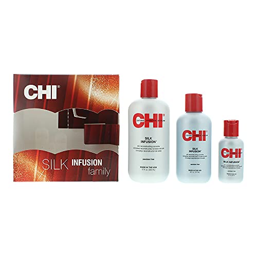 CHI Silk Infusion Leave-In Hair Treatment, 3-Pack 20 Fl Oz