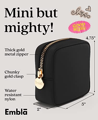 Embla Small Waterproof Makeup Bag - Cosmetic Pouch & Travel Organizer