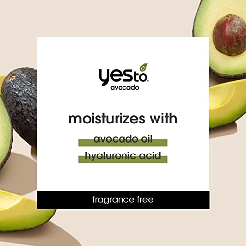 Yes To Avocado Fragrance Free Daily Cream Cleanser Bundle, Hydrating Face Wash, With Hyaluronic Acid & Glycerin, Natural Vegan & Cruelty Free, 1 Full 4 Fl Oz & 1 Travel 1 Fl Oz, 2 Piece Assortment