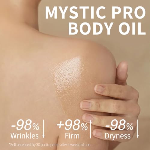 Mystic Body Firming Oil Deep Lasting Hydration and Firming Skin for Full Body Skin Tightening Body Oil After Shower 4.23 fl oz (Citrus)
