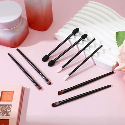 300PCS Disposable Makeup Brush Set - Eyebrow, Eyeshadow & Lip Tools