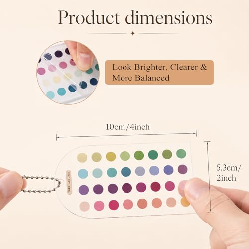 True Autumn Color Palette Cards - 2 Pack Portable Swatches for Personal Color Analysis