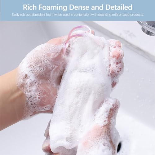 10 Pcs Mesh Soap Pouches - Exfoliating Double Layer Soap Saver Bags