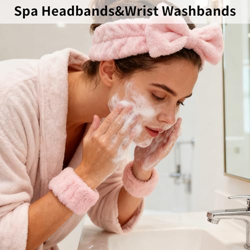 Spa Gift Baskets for Women - Self Care Gifts Kit for Women - Get Well Soon Cozy Relaxation Home Self Care Kits Set Valentine's Day Gifts for Woman Mom Best Friends Sister Wife, Pink