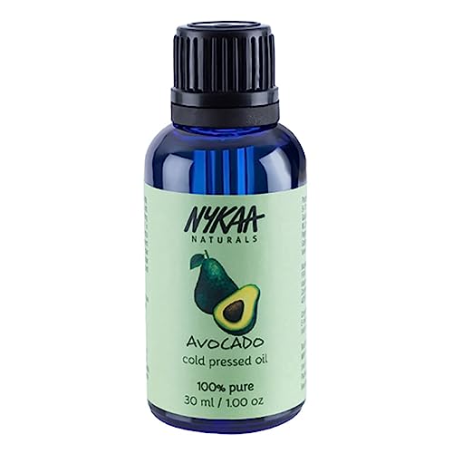 Nykaa Naturals 100 Percent Pure Cold Pressed, Avocado, 1.01 oz - Hair Oil for Growth and Dandruff - Prevents Acne - Face Oil for Dry, Sensitive Skin