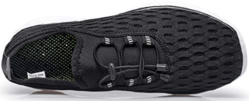 DOUSSPRT Men's Water Shoes Quick Drying Sports Aqua Shoes Black Size 7