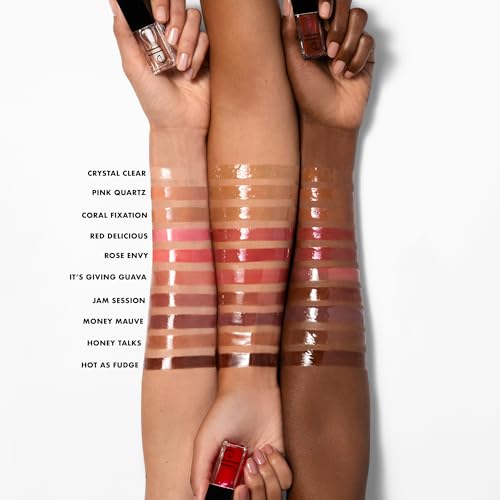 e.l.f. Glow Reviver Tinted Lip Oil - Hydrating Non-Sticky Lip Gloss, Coral