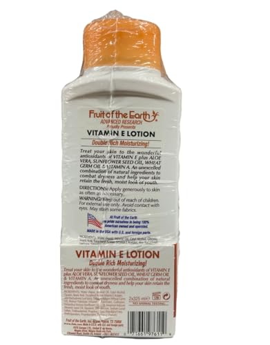 Fruit of the Earth Vitamin-E Lotion, 16 oz., Pack of 2