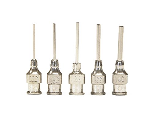Henna Applicator Bottle Set - 4 Bottles & 5 Stainless Steel Tips