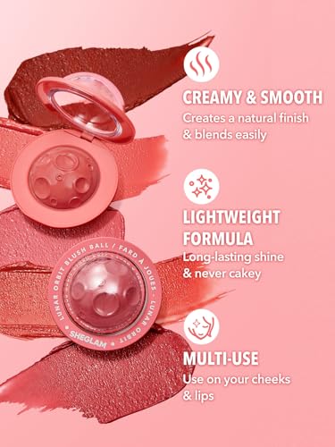 SHEGLAM Lunar Orbit Blush Ball | Creamy Blendable Cheek & Lip Color