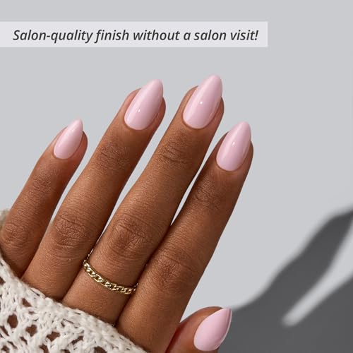 BTArtbox Press On Nails Short Almond Hot Pink 32ct