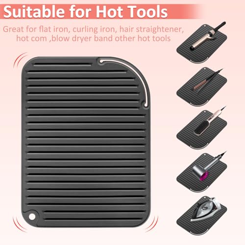 Heat Resistant Silicone Mat for Hair Tools - 11x8 Large