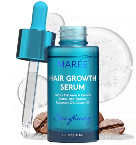 MAREE Hair Growth Serum for Men & Women - Caffeine Peptides