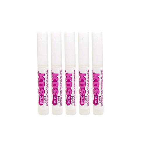 5 pcs Nail Tip Glue - Fast Drying, Water-Resistant Adhesive for Acrylic Nails