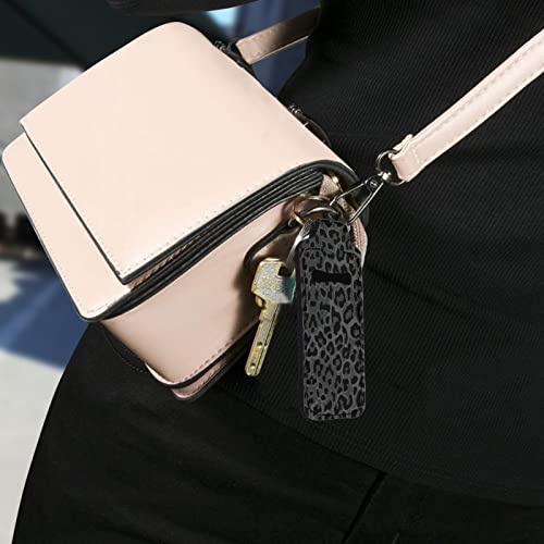 Chapstick Holder Keychain Clip-on Lip Balm Sleeve Pouch