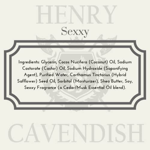 Henry Cavendish Sandalwood Shave Soap for Men & Women - Premium Quality, All Natural, moisturizing Shaving Puck made with Shea Butter & Coconut Oil for a Smooth Comfortable Shave. 4 Oz Puck Refill